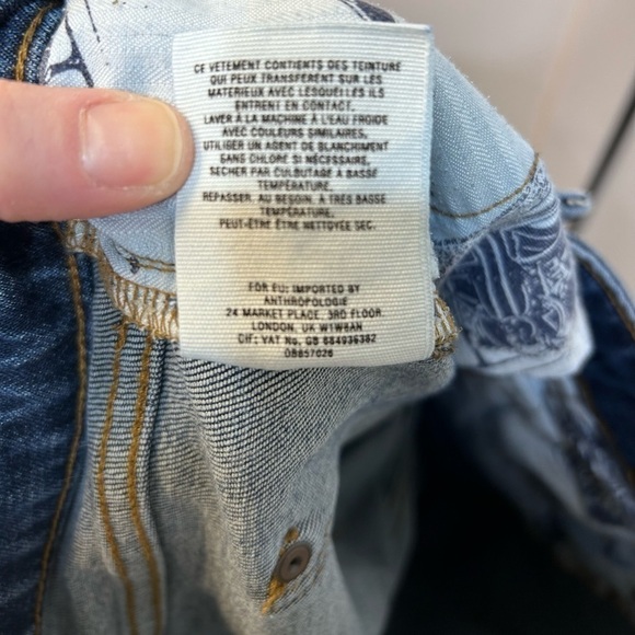 Pilcro And The Letterpress Straight Leg Jeans 5 Pocket Denim Women Size Unknown - Picture 8 of 8